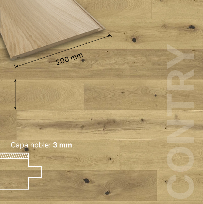 ROBLE FLOTANTE HDF - 14/3 - PREMIUM 127